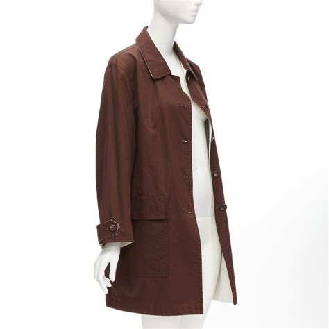 vintage hermes overcoat|HERMÈS Hermes Martin Margiela Vintage Reversible Brown .